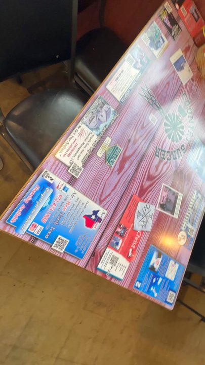Country Burger - The tables are pure Texas! - Burgers Near Me - Plano, Texas