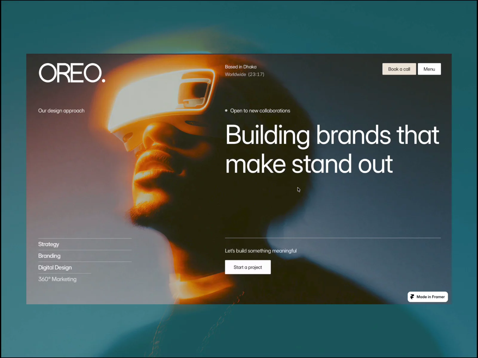 Modern design with a unique scrolling experience for the Design and Digital Agency Website Template.