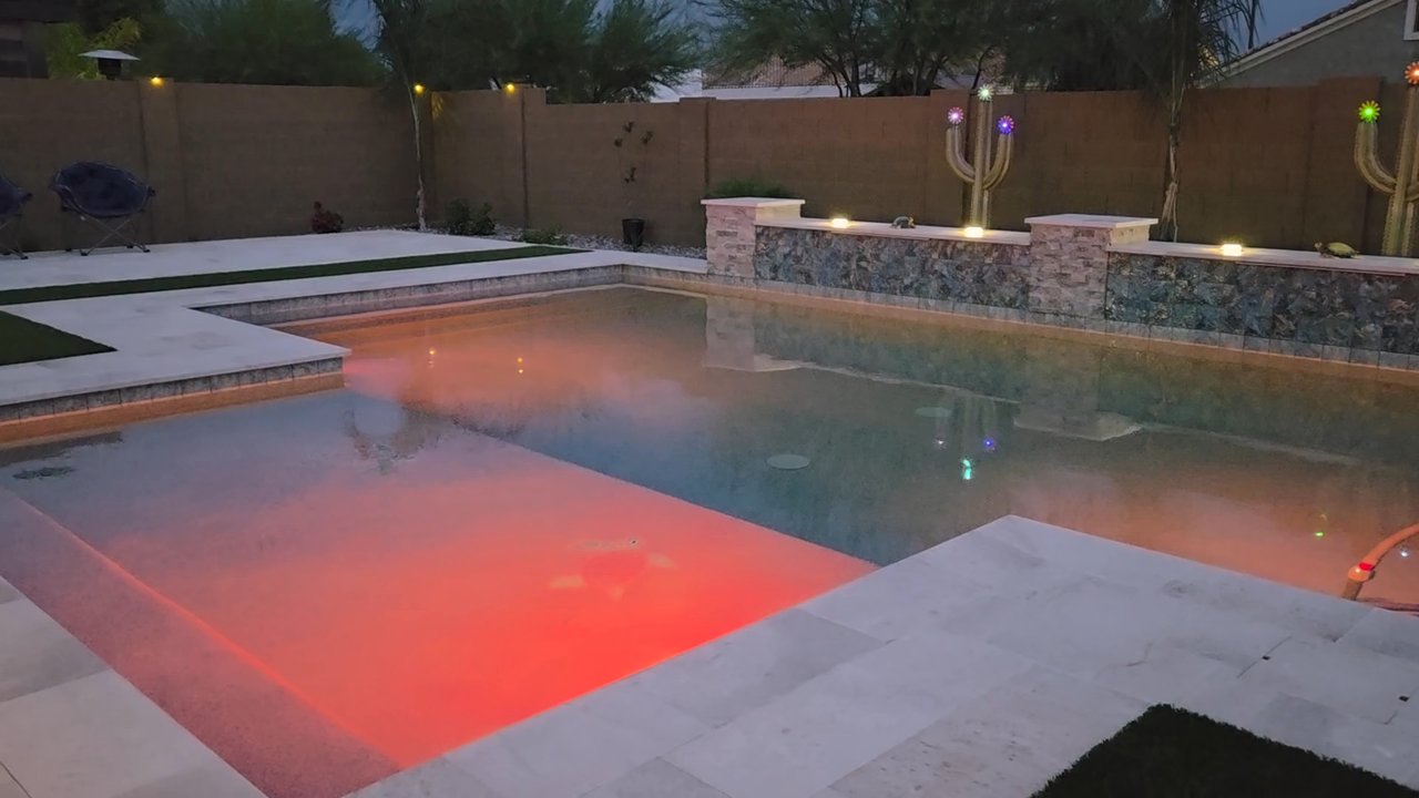 Desert Soul Pools - Another great feature suggested by Steve N. was the intellivibe lighting - over 15 million colors! - Pool & Hot Tub Service Near Me - Gilbert, Arizona