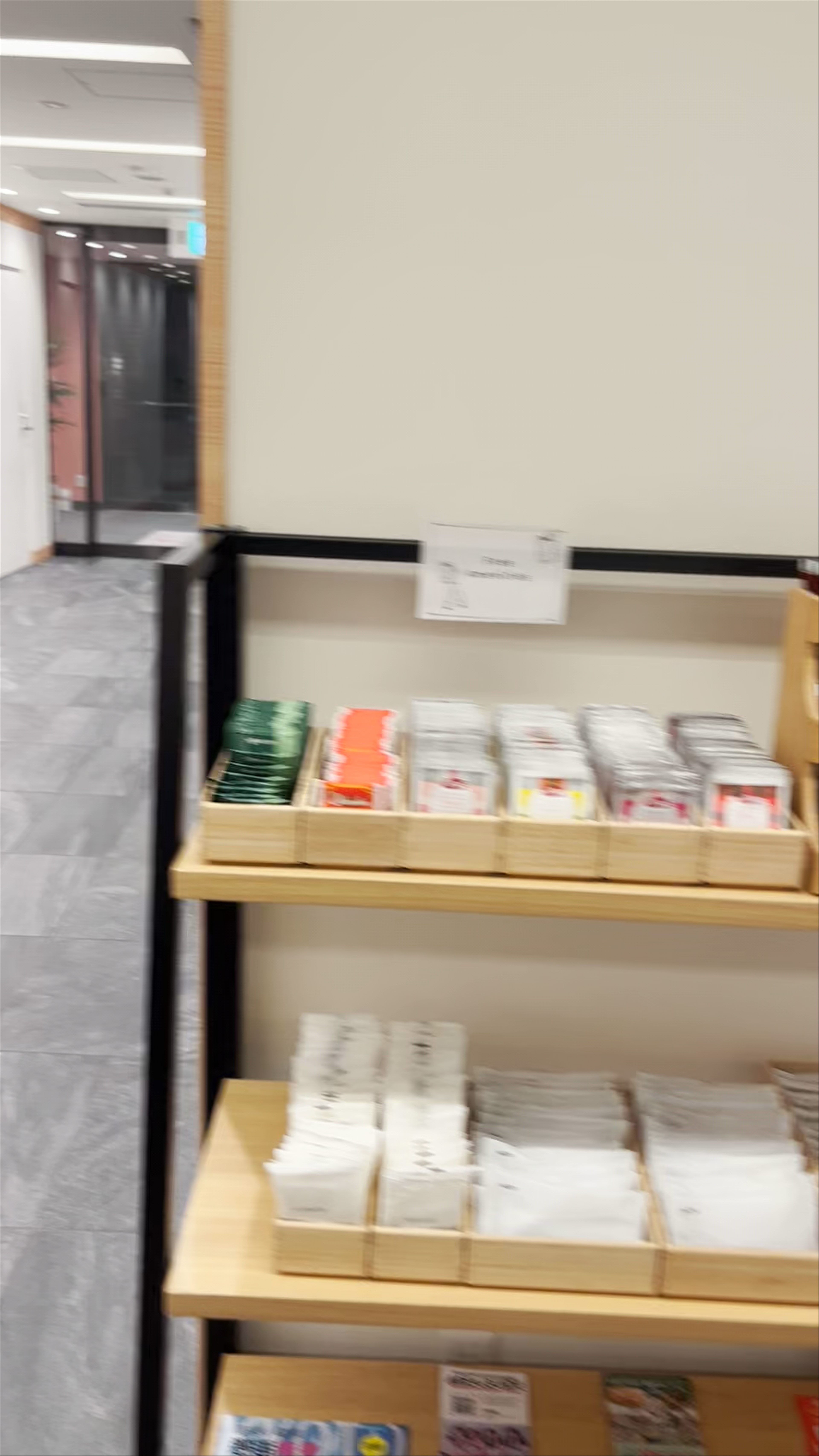 Free Amenities Display at Hotel in Osaka, Japan
