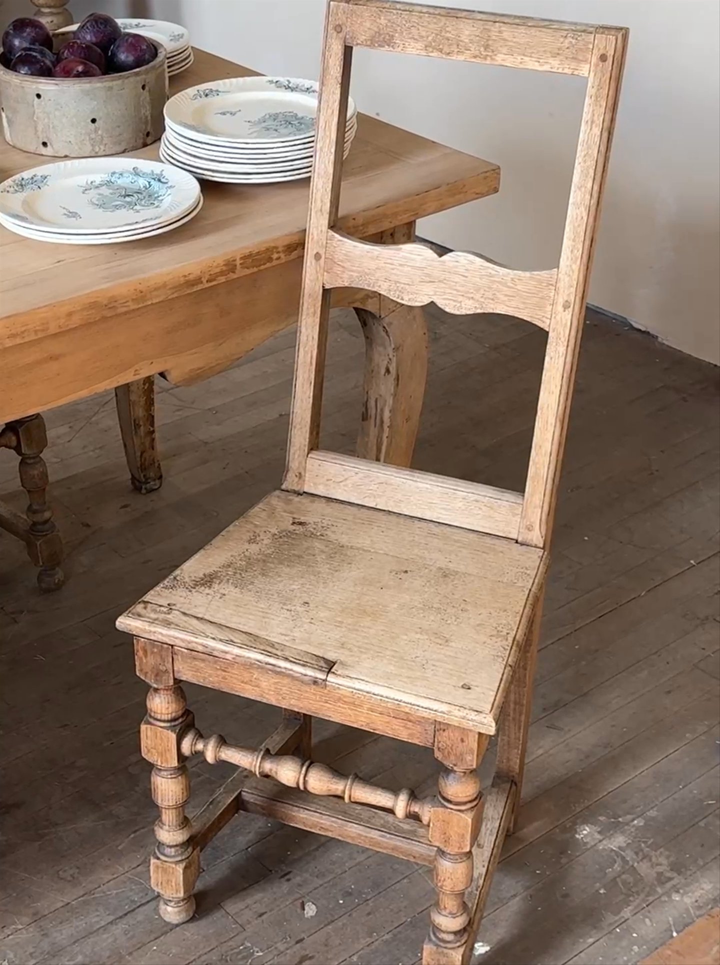 Stripped Lorraine Oak Chair