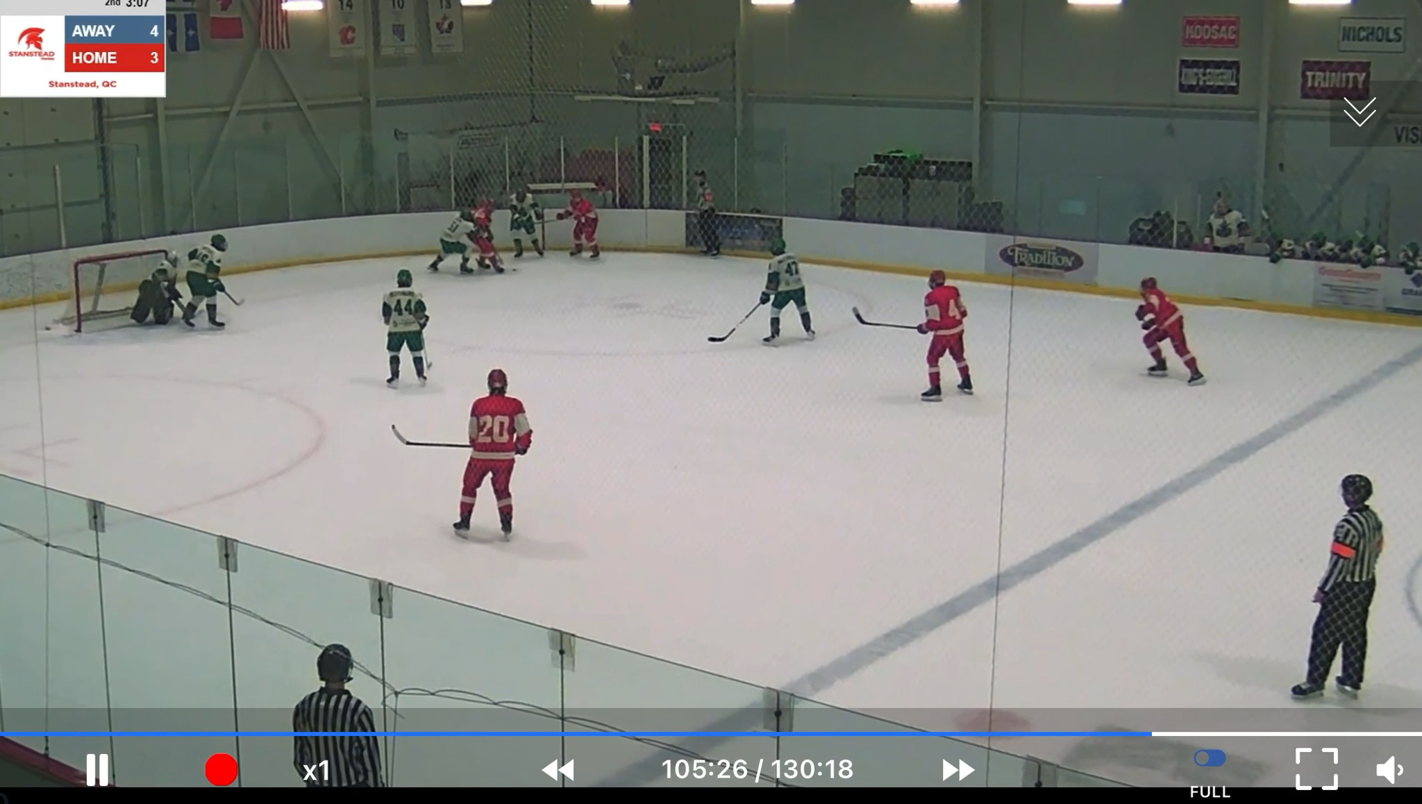 Benjamin Carreno's Game-Tying Goal & Offensive Chances | Stanstead Highlights