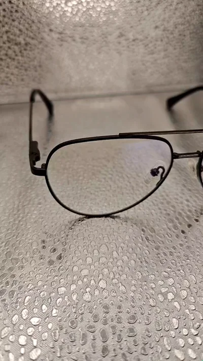 Oval Black Eyeglasses with Blue Light Blocking Lenses | Vintage Metal Frame Unisex | 55□14-143