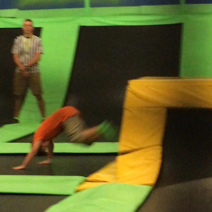 Rare Air Trampoline Park - He may have looked tired but he definitely made his hour spent there worth while! - Trampoline Parks Near Me - Redding, California