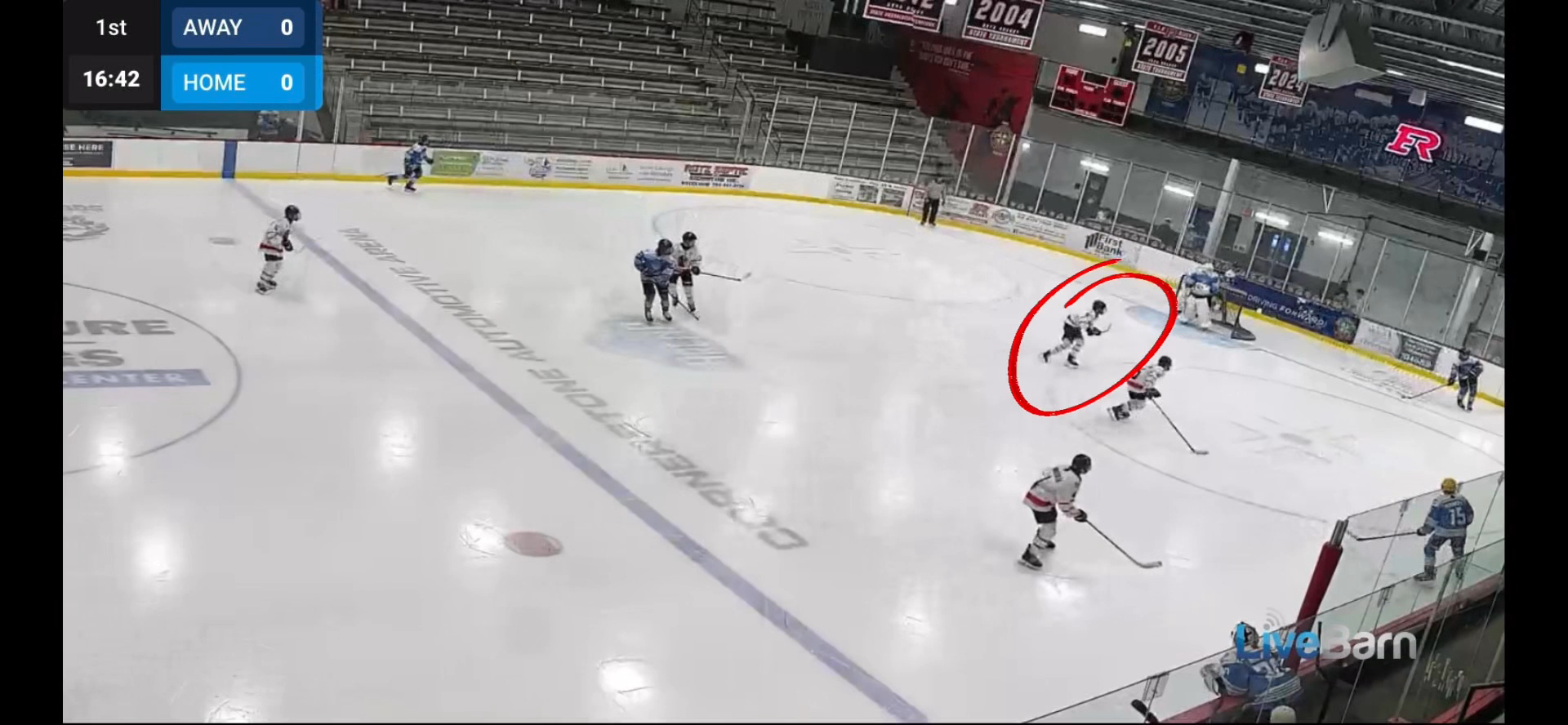 Jaxon Grimard's Forechecking Assist | MN Voyageurs 15U AAA Highlights
