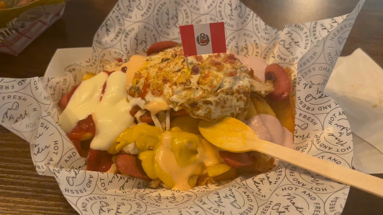 Tru Point - Look at that salchipapa with egg. Omg! - Burgers Near Me - Hollywood, Florida
