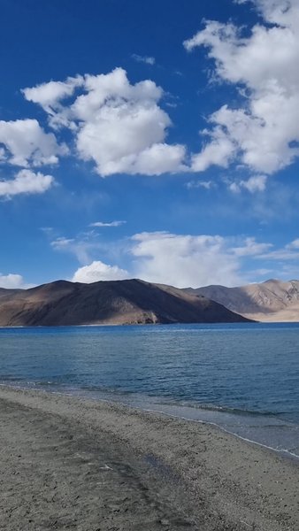 Photo of Pangong Lake remains