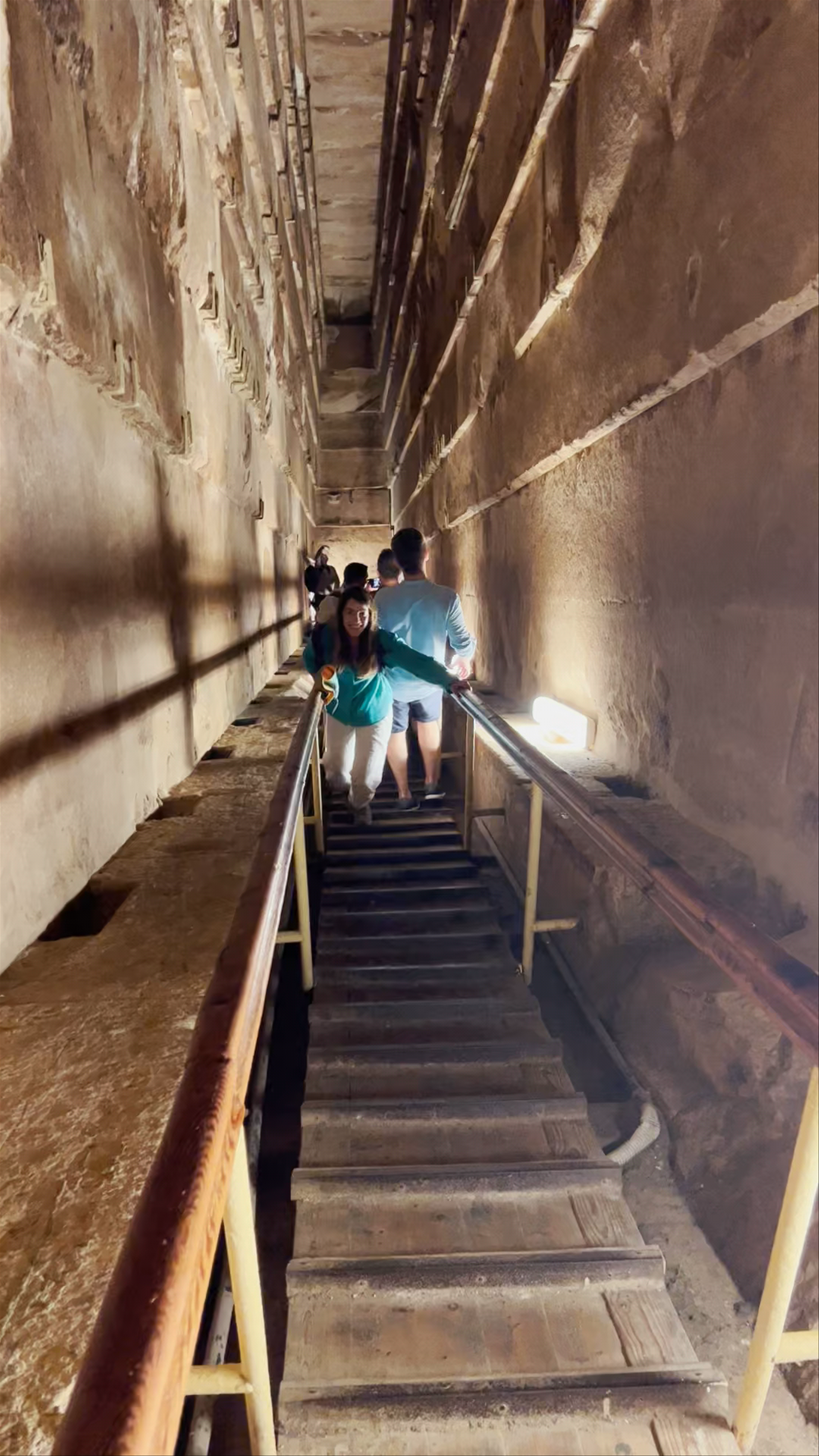 Exploring the Hidden Passage Inside the Pyramid of Khafre, Egypt