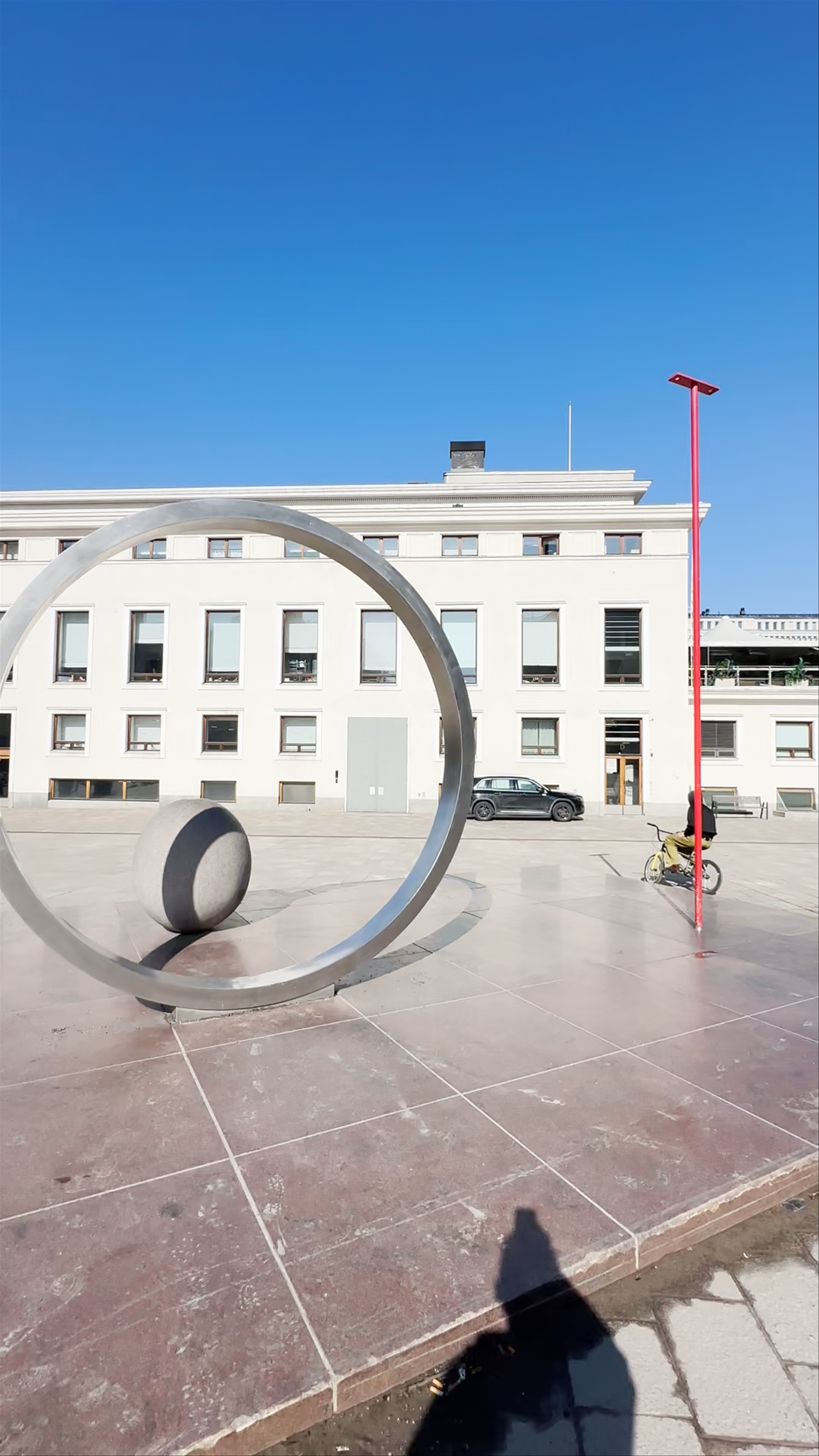 FAITH HOPE LOVE Sculpture in Helsinki's Bright City Square