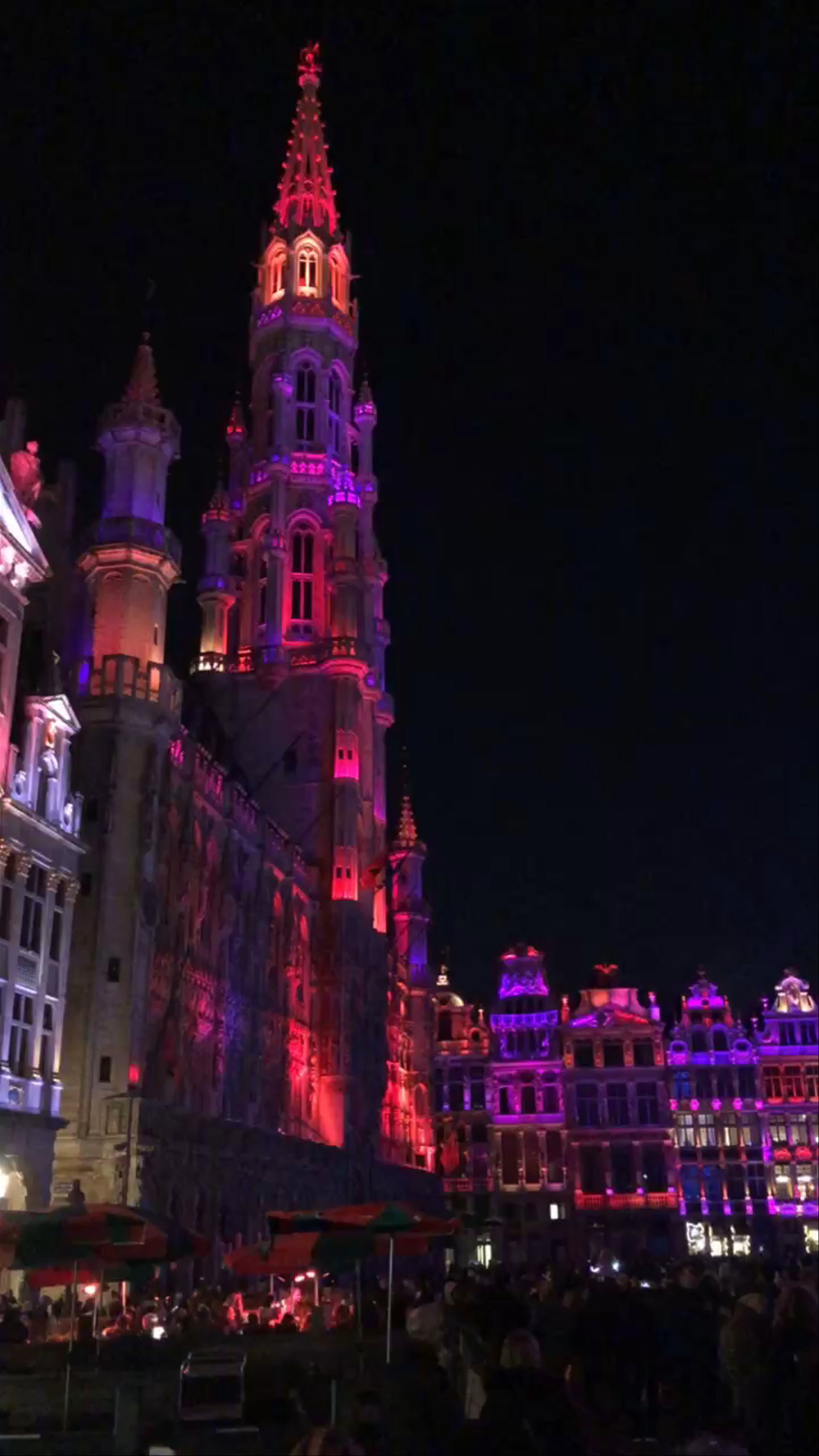 Grand Place Brussels Nighttime Light Show