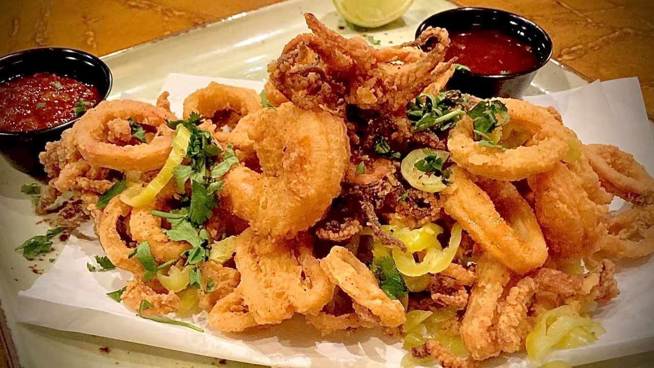 Sierra Gold - The fried calamari and shrimp appetizer - New American Near Me - Reno, Nevada