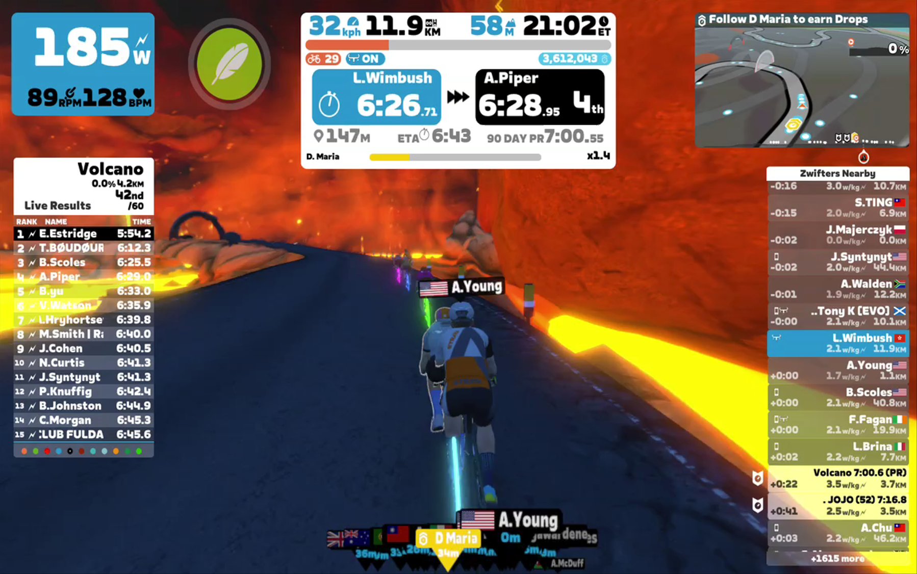 Zwift - Pacer Group Ride: The Big Ring in Watopia with Miguel