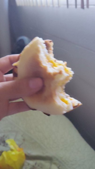 McDonald's - What is it giving people the benefit of the doubt look at my beautiful egg sausage mc muffin with two long beautiful hairs check ur food ppl - Burgers Near Me - Reedley, California