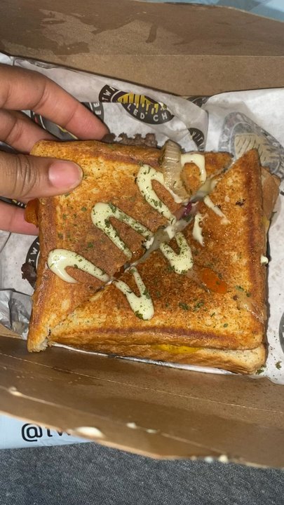 Twisted Grilled Cheese - First time trying this and it's amazing! Had a hang over and this definitely cured it lol can't wait to try the others! - Food Trucks Near Me - Houston , Texas