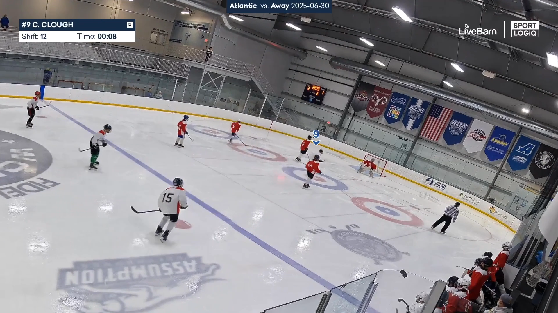 Caleb Clough's Forechecking & Goal at HNIB