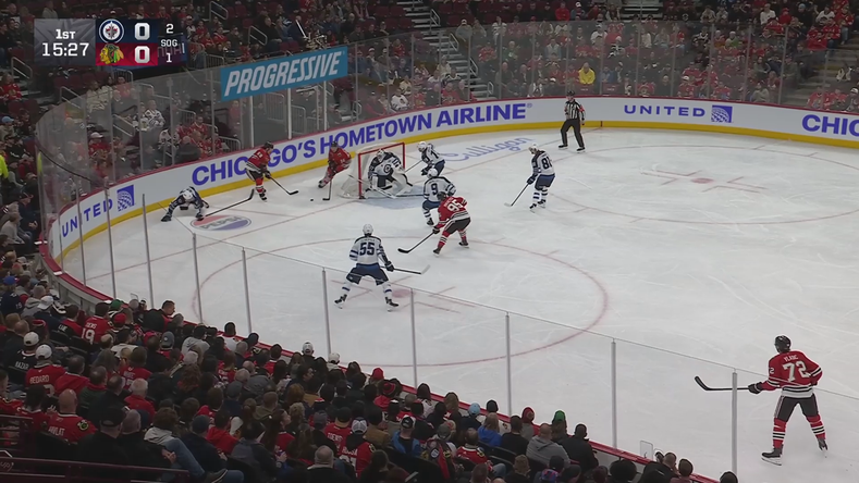 Anton Frondell Scores His First NHL Goal to Give Blackhawks an Early Lead · Mar. 31, 2026