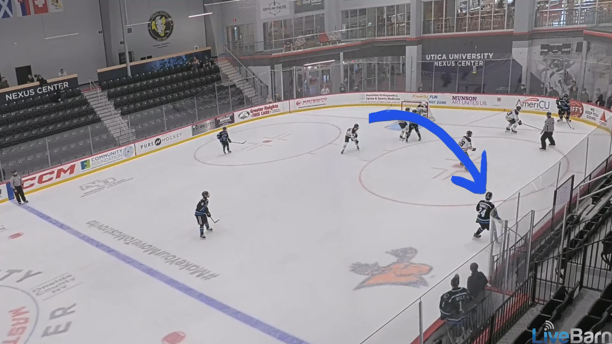 Christopher Morrell #24 Black Bear Academy Power Play Goal vs NDA