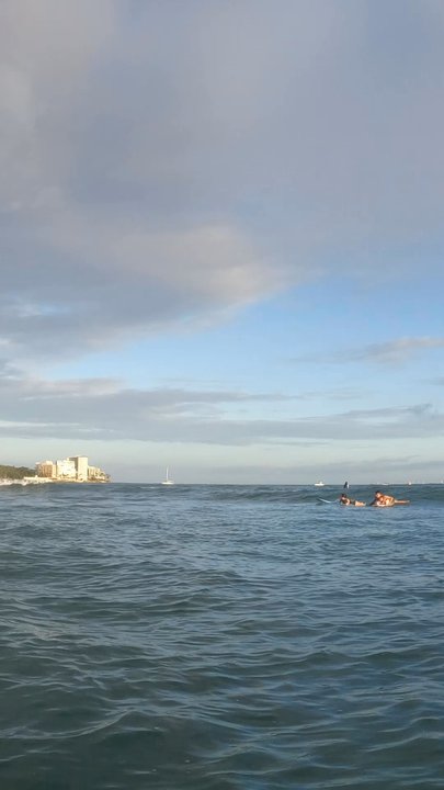 Ocean’s Surf School - My cousins first wave ! - Surf Schools Near Me - Honolulu, Hawaii