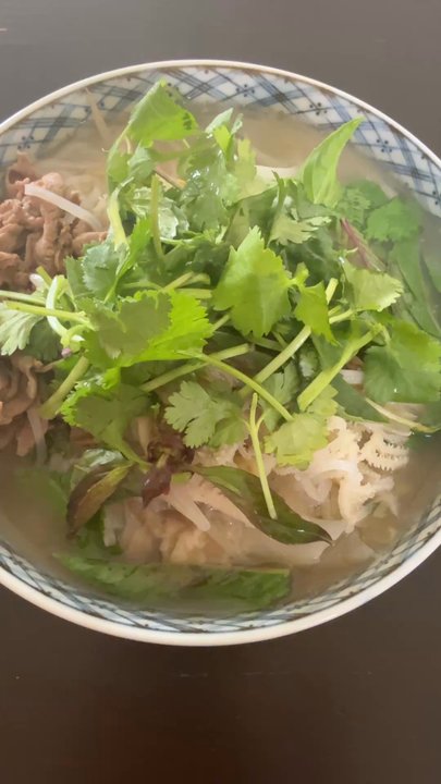 Saigon City - #30 Special Combo Rice Noodle Soup (Phở) - rare steak, tendon, tripe [takeout] - Vietnamese Near Me - San Mateo, California