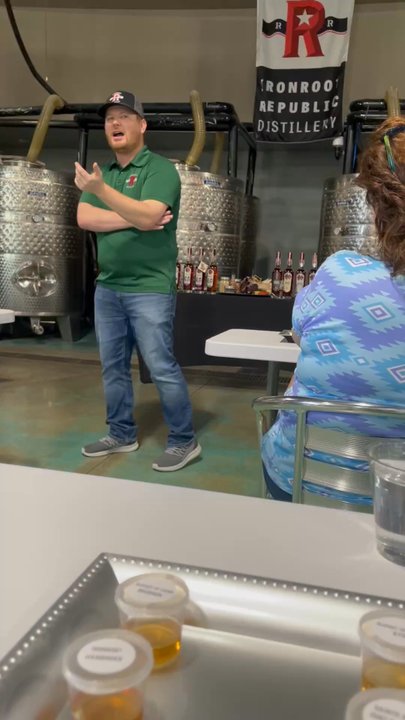 Ironroot Republic Distillery - Sampling portion - Distilleries Near Me - Denison, Texas