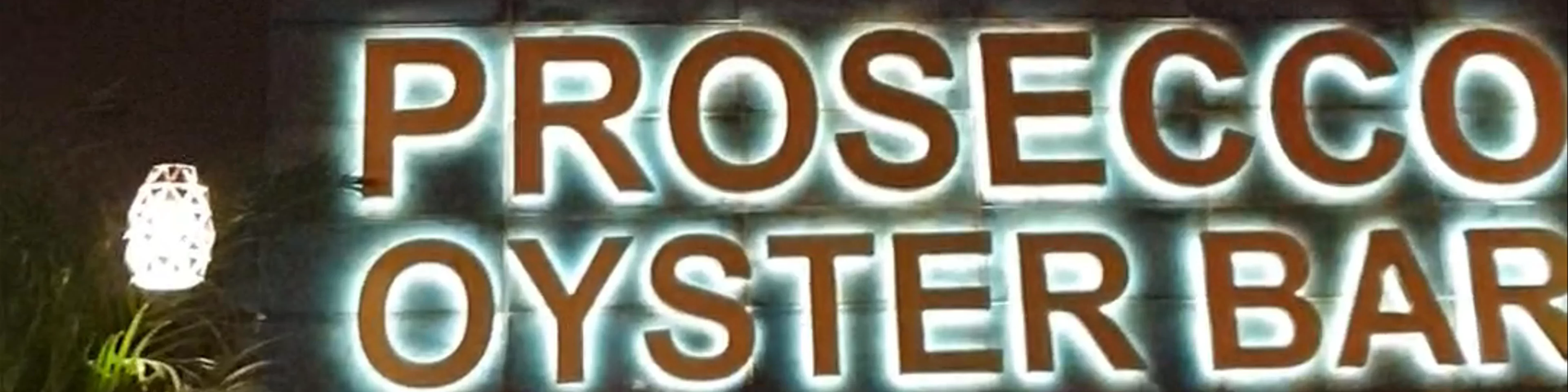 Prosecco oyster bar