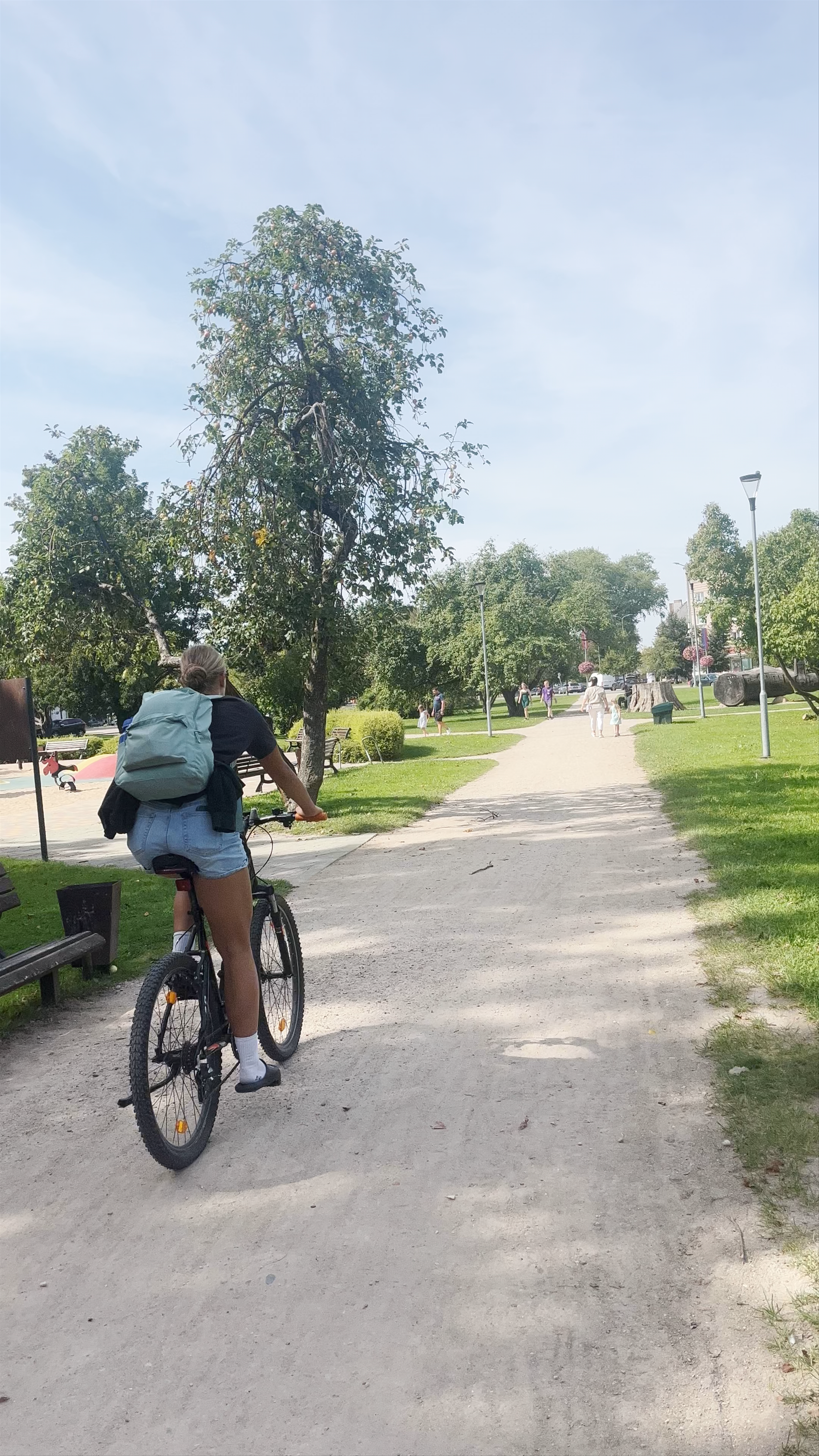 Biking Through Ozolskvēra Park in Jelgava, Latvia – Sunny Summer Leisure