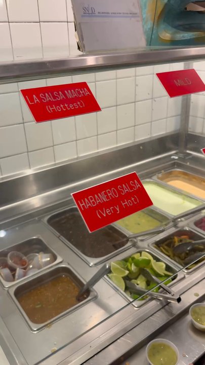 The Taco Stand - Lots of salsa options - Mexican Near Me - Las Vegas, Nevada