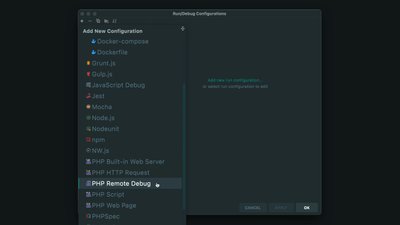 Configure PhpStorm for Xdebug connections