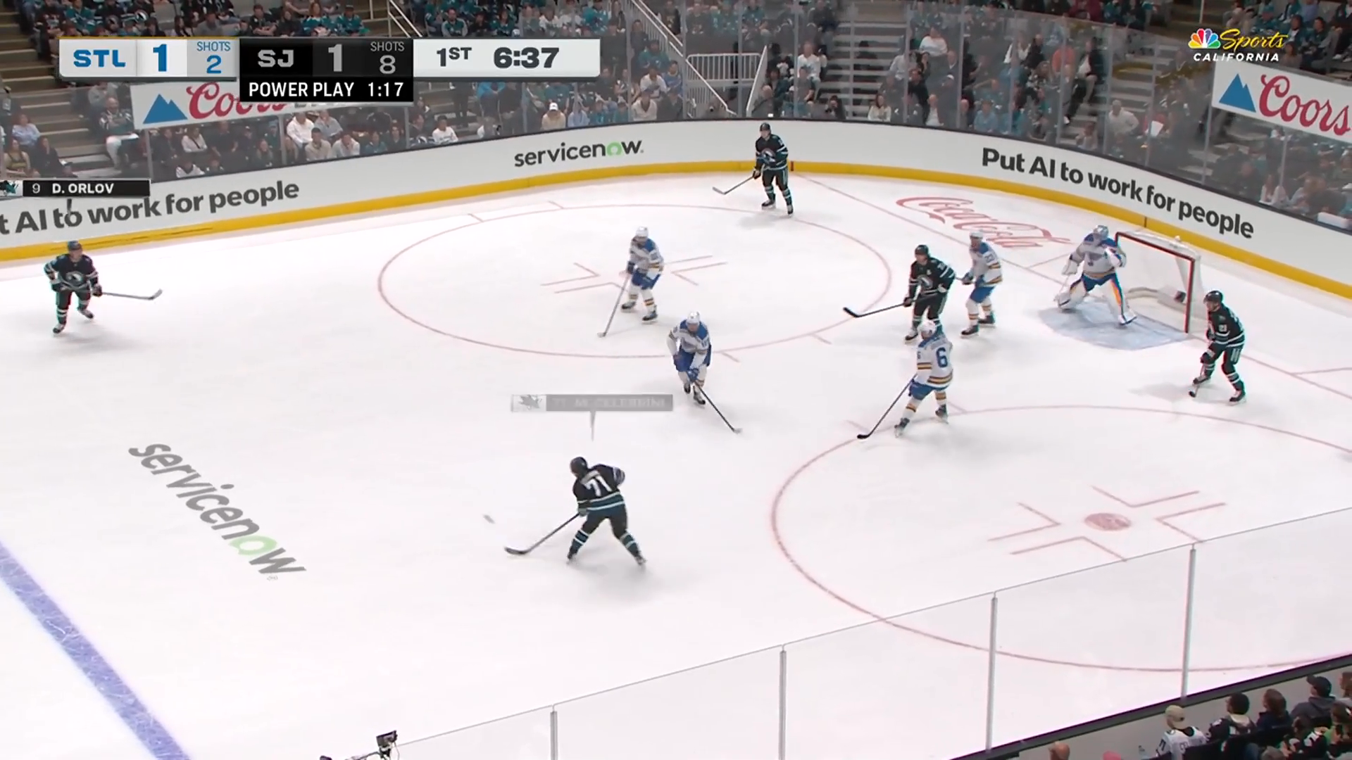 Celebrini Reaches 100 Points with Power-Play Goal to Make it 2-1 · Mar. 30, 2026