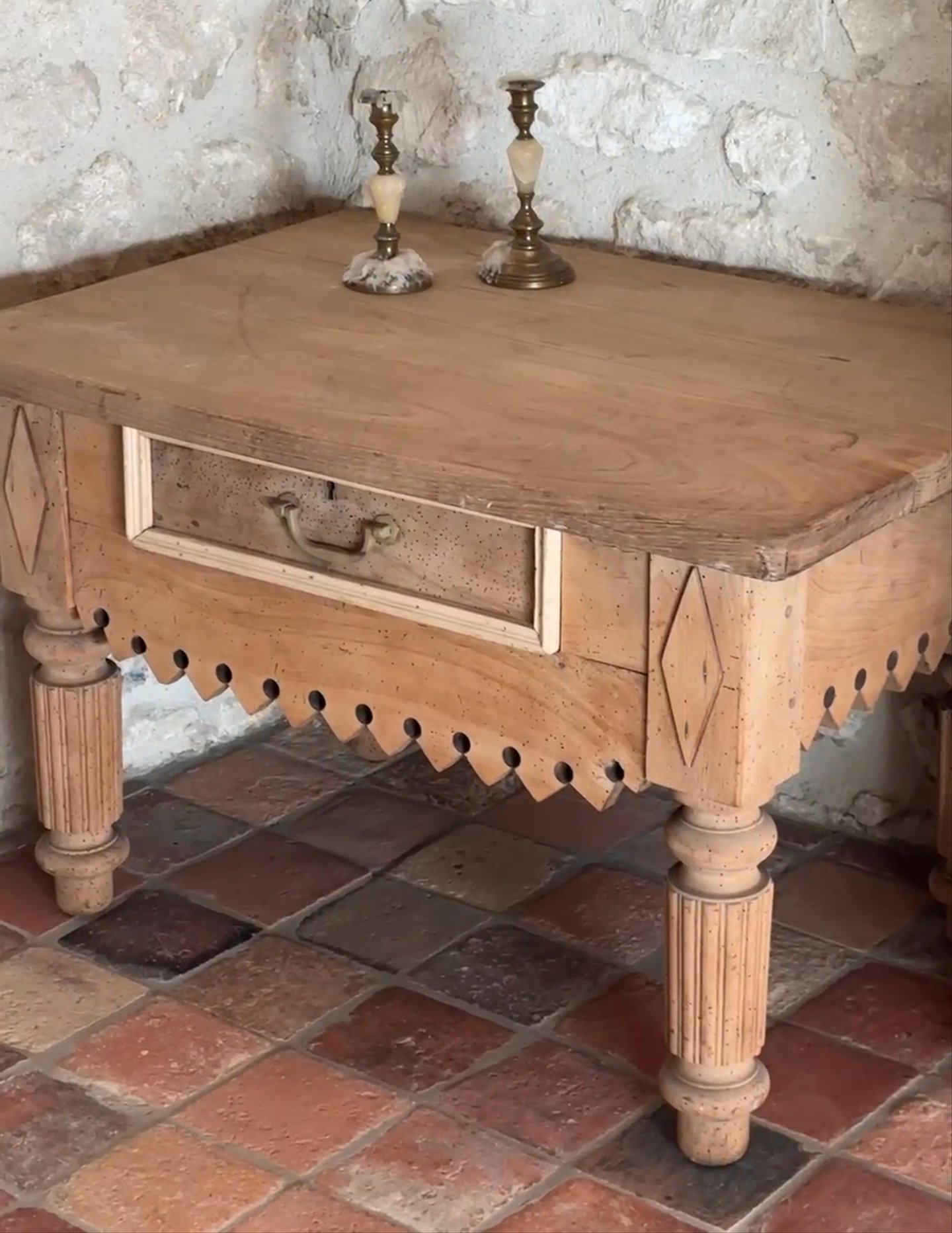 19th c. Rare Butcher Table
