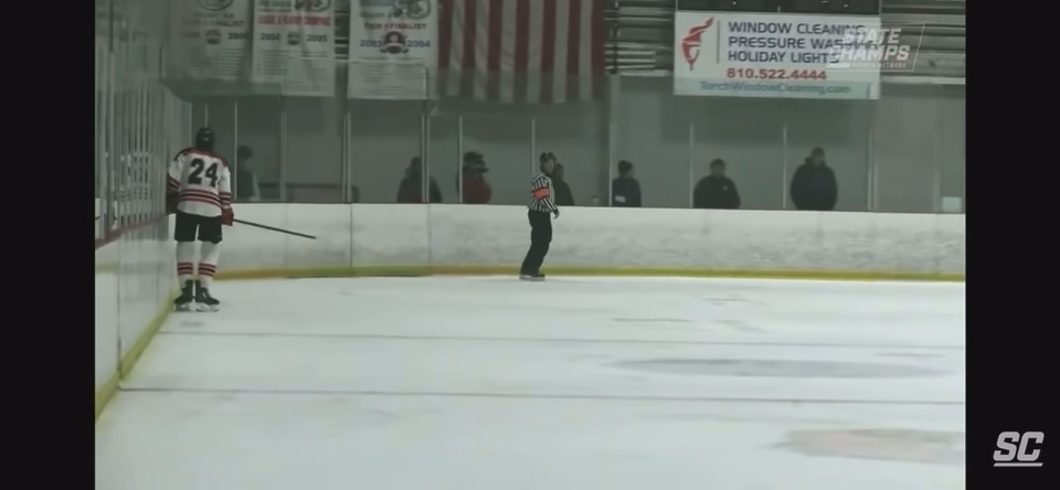 Vince Walkup's Stellar Power Play Assist | Brighton High Highlights