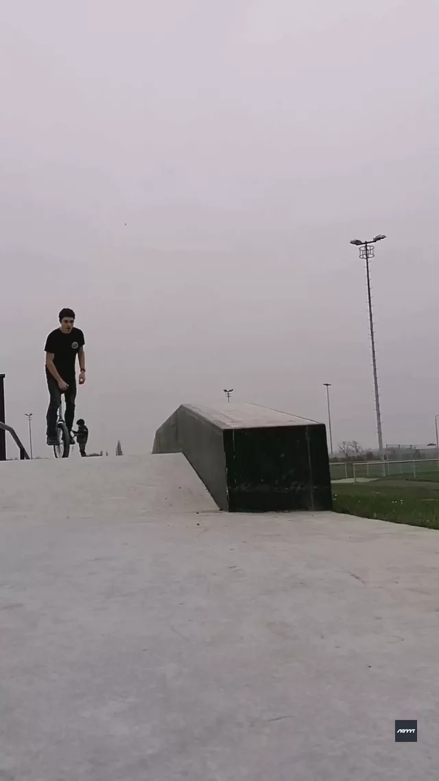 riu submission: Ledge grind to 180 out