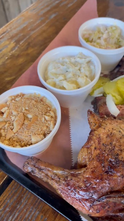Snow's BBQ - Tray of deliciousness - Barbeque Near Me - Lexington, Texas