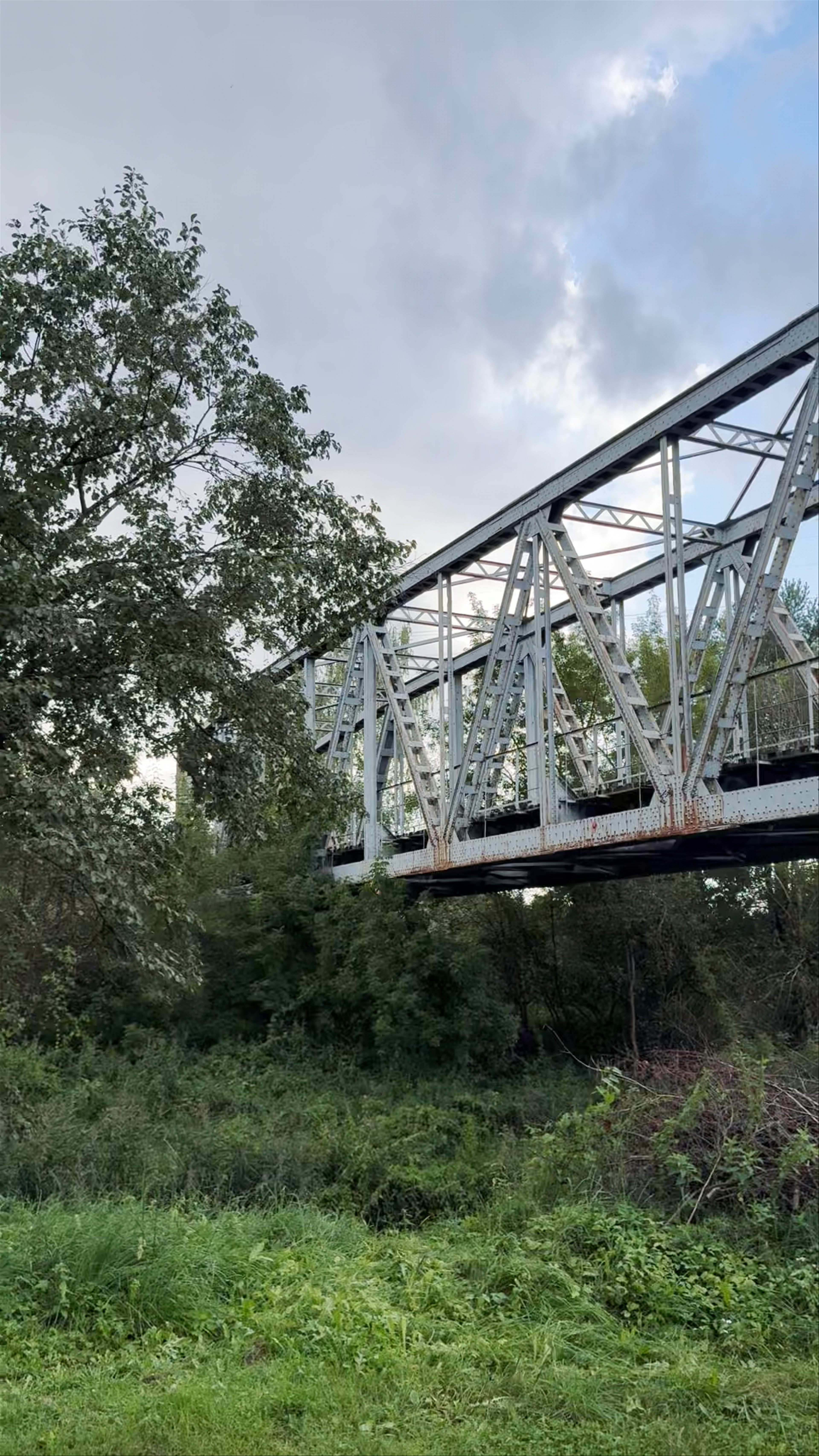 Old Railway Bridge over Mazā Jugla in Upeslejas, Latvia