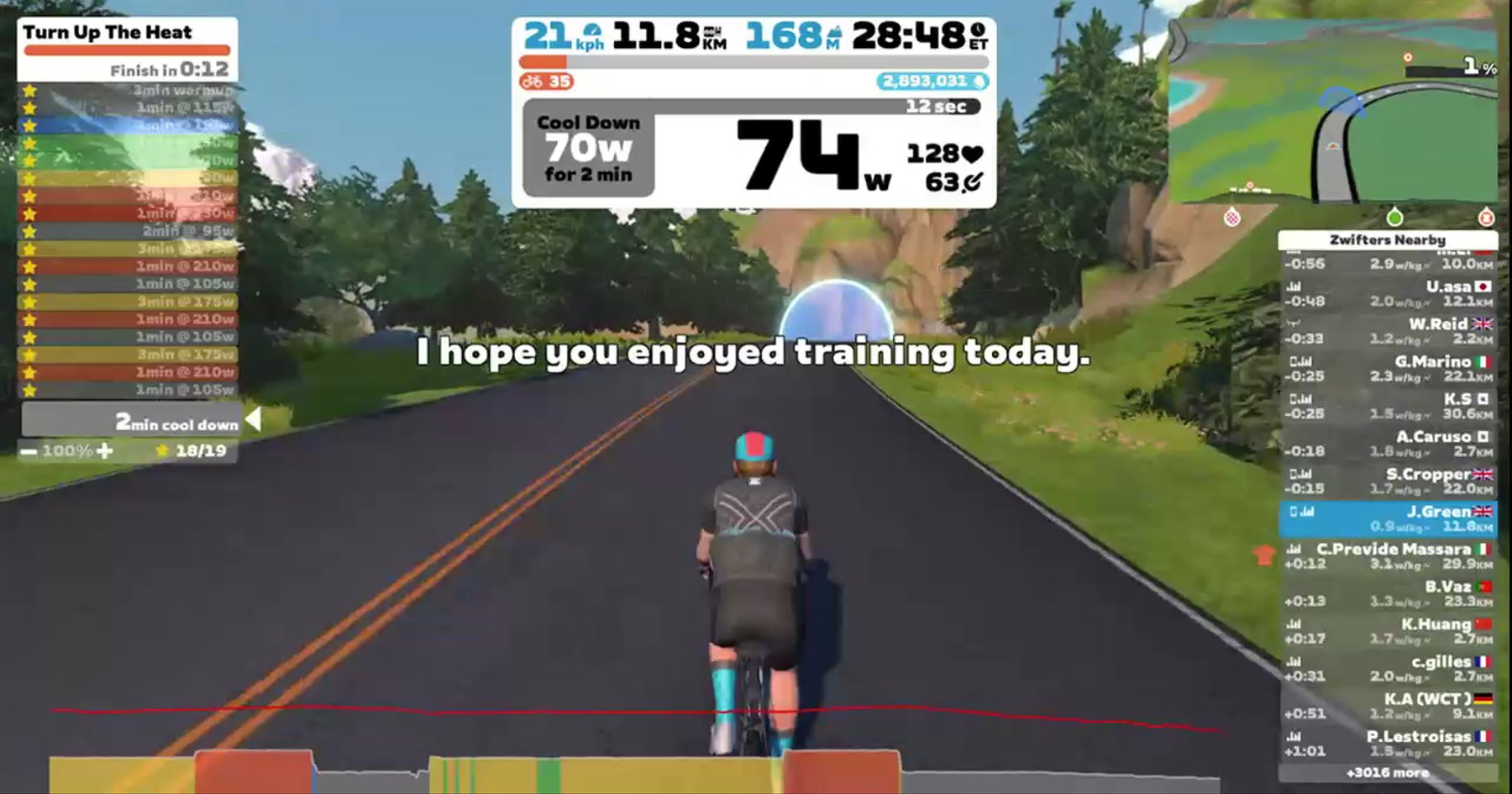 Zwift - Le Col - Training With Legends - Kristin Armstrong - Turn Up The Heat in Watopia