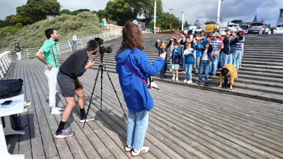 Myriam à la mer