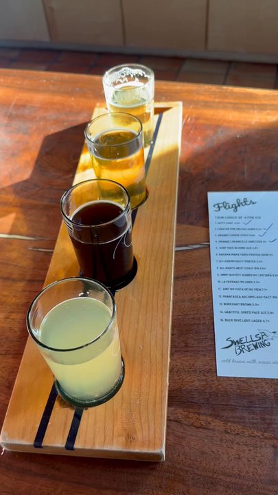 Swells’a Brewing - Flight and Swellsa Brewing - Breweries Near Me - Kill Devil Hills, North Carolina