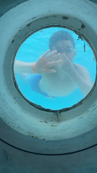 Normandy Farms Campground - Some of the pools have windows that you can look through and see people on the other side - Campgrounds Near Me - Foxboro, Massachusetts