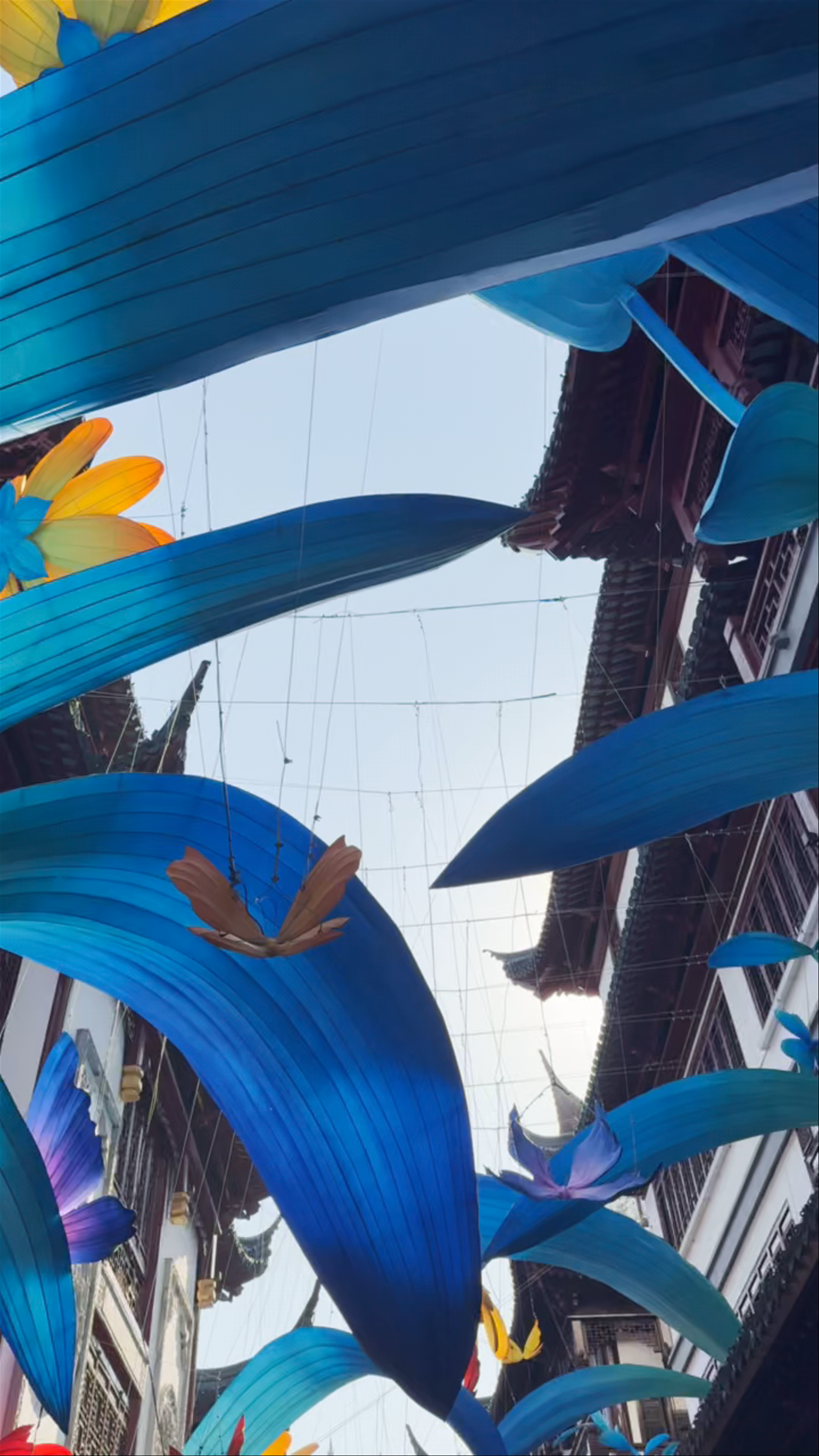 Yuyuan Old Street: Vibrant Canopy Art in Shanghai’s Historic Heart