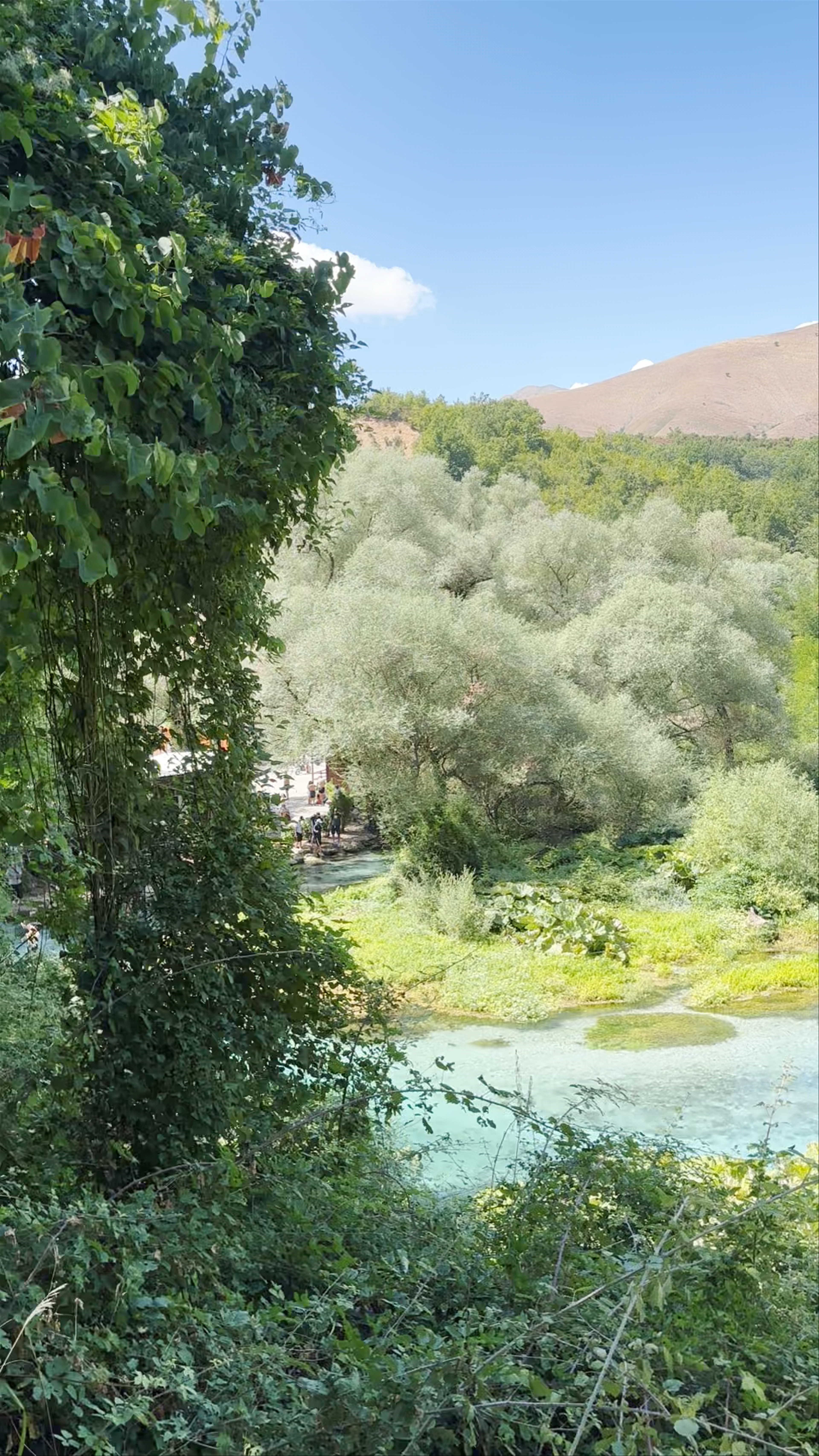 Panorama See at Blue Eye Nature Monument, Finiq, Albania