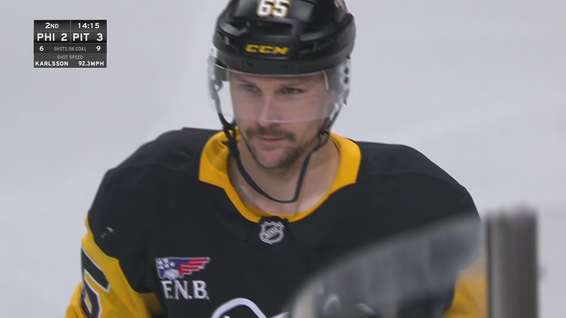 Karlsson scores vs. Flyers · Mar 7, 2026