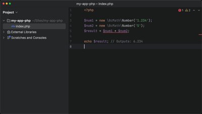 Run math operations with BCMath\Number in PHP 8.4