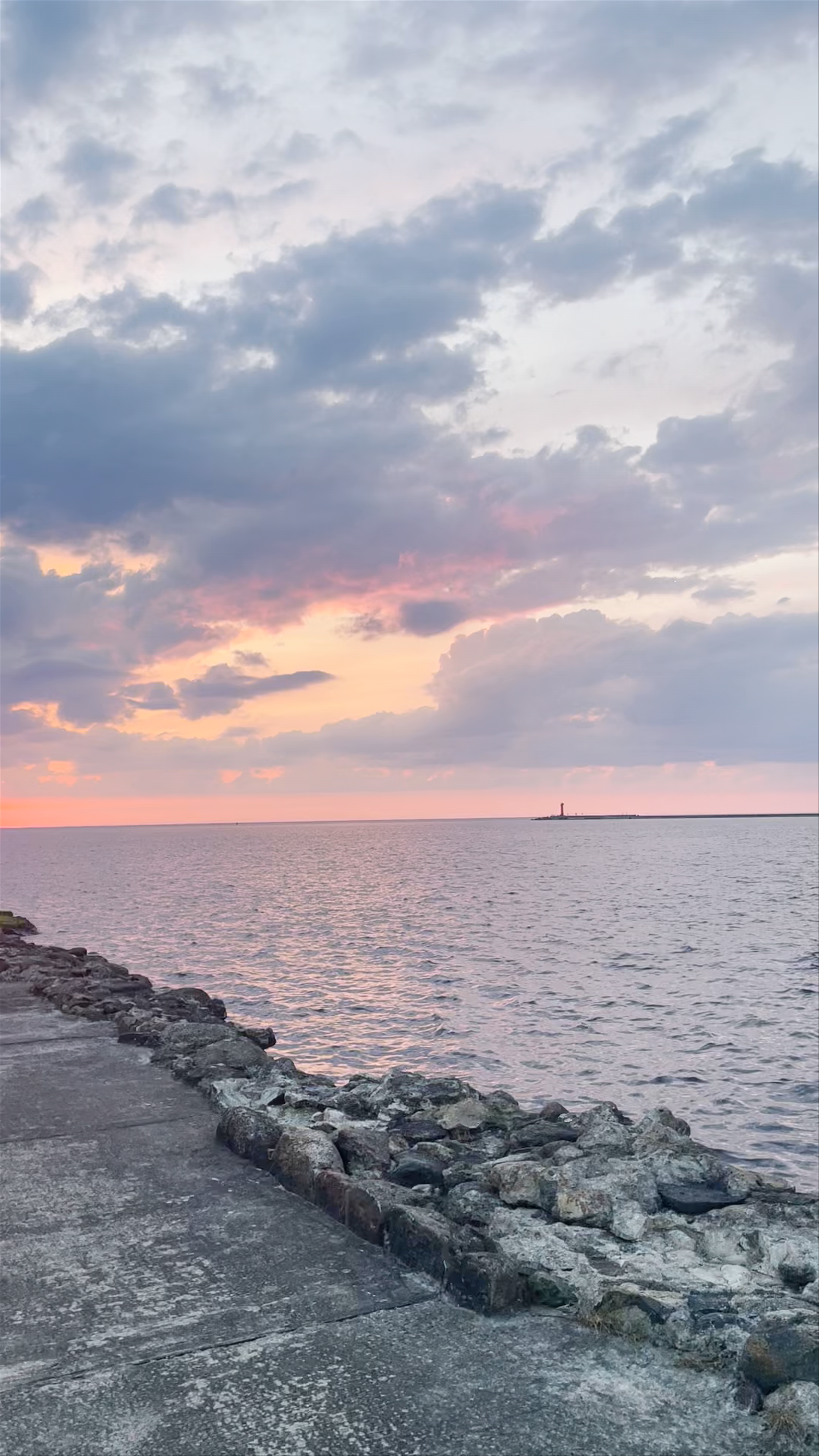 Sunset Serenity at Daugavgrīvas mols, Riga, Latvia