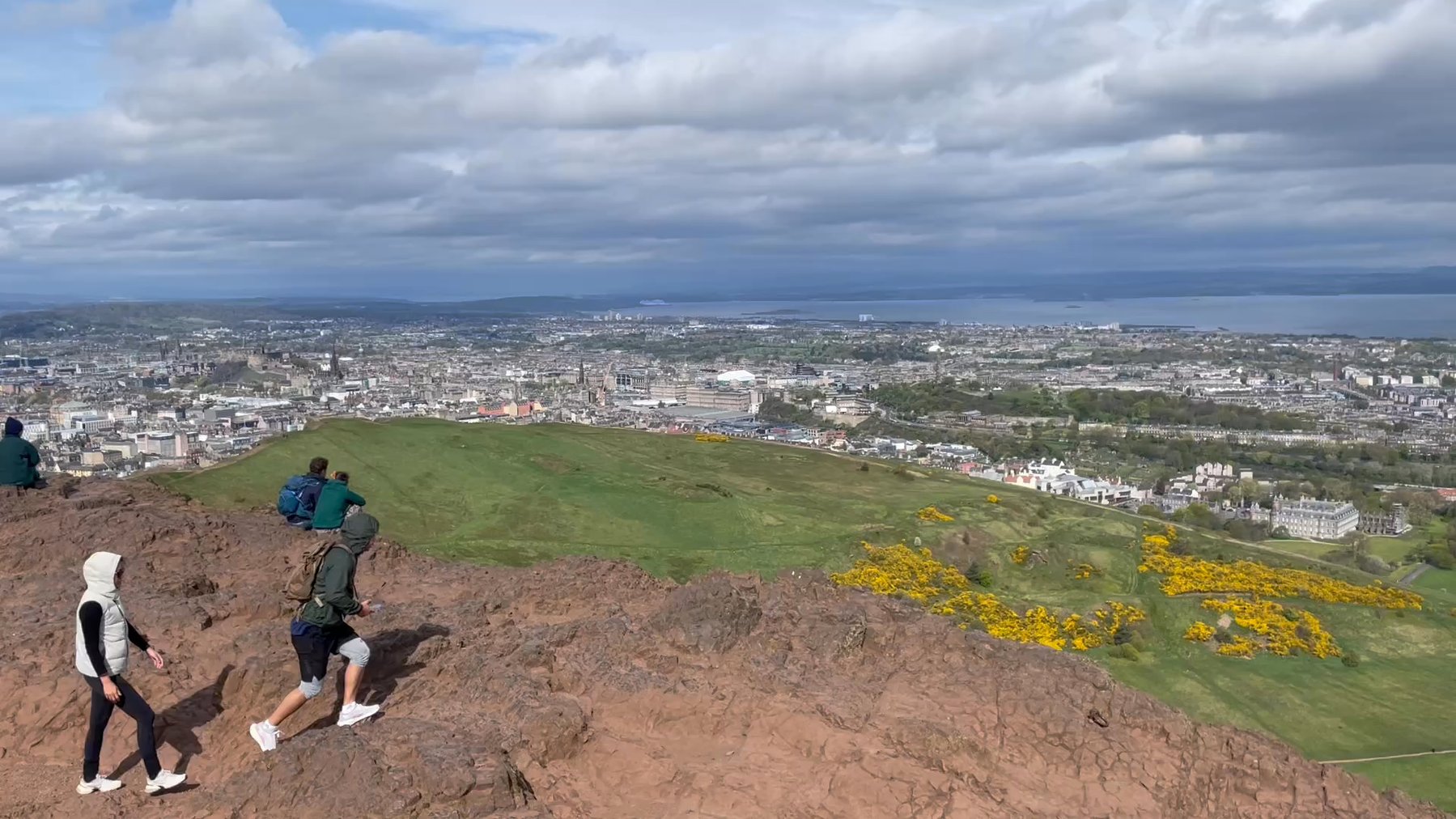 The view from the top of  Arthur’s Seat