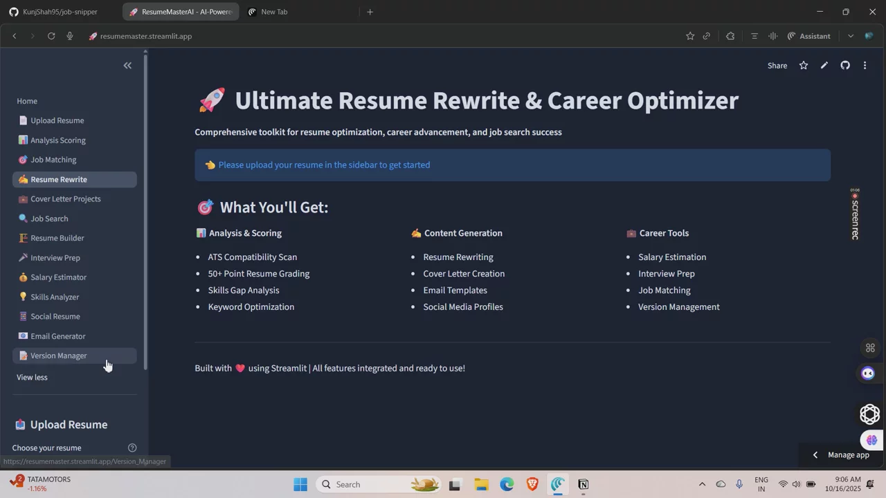 GitHub - KunjShah95/job-snipper image 1