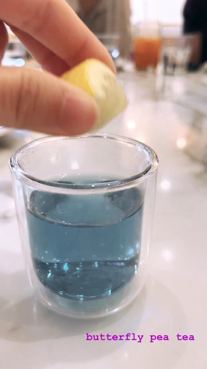 Mamak Vegan Kitchen - Butterfly Pea Tea - Vegan Near Me - Chamblee, Georgia