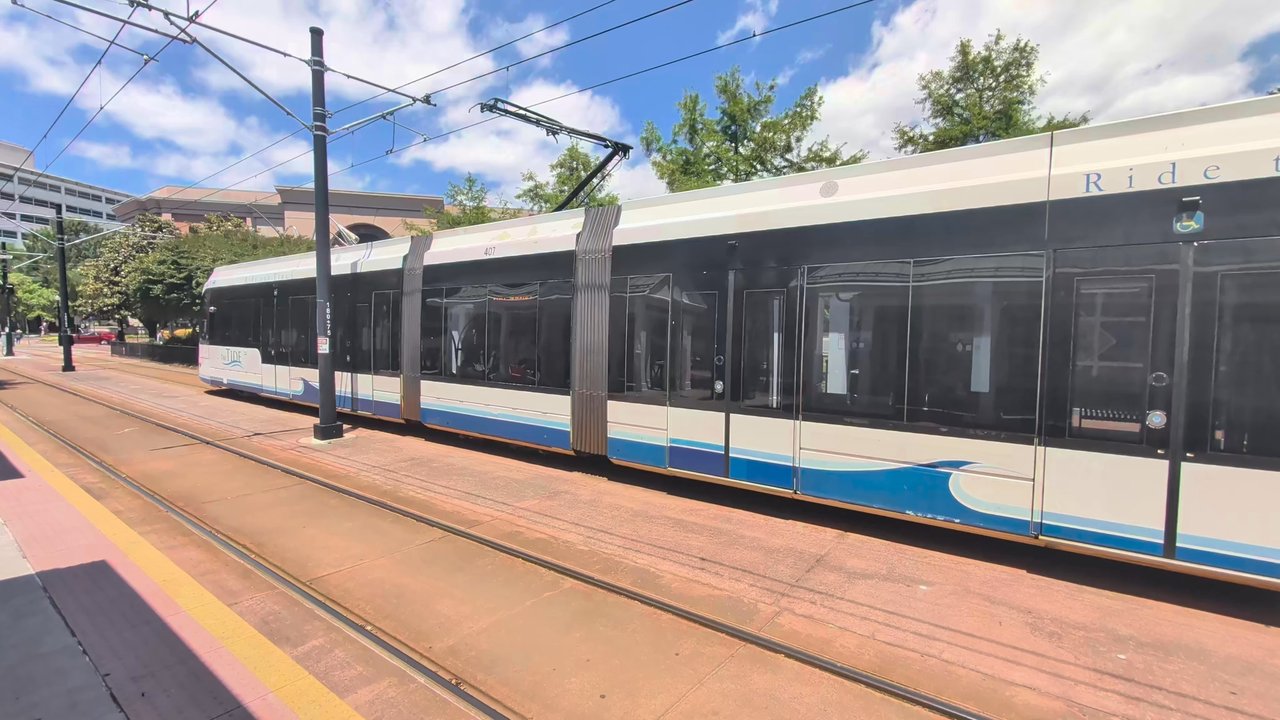The Tide MacArthur Square Station - This is a quick video of what The Tide Light Rail trains look like.  Video taken May 15, 2026. - Train Stations Near Me - Norfolk, Virginia