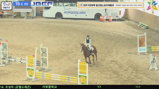 조성아 (강철드래곤) — 제3회 장수군수배 전국승마대회 · 장애물 70cm