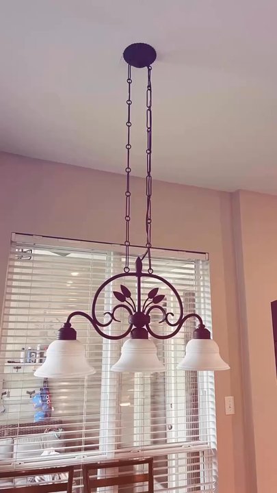 Men at Work - Light fixtures installation. - Handyman Near Me