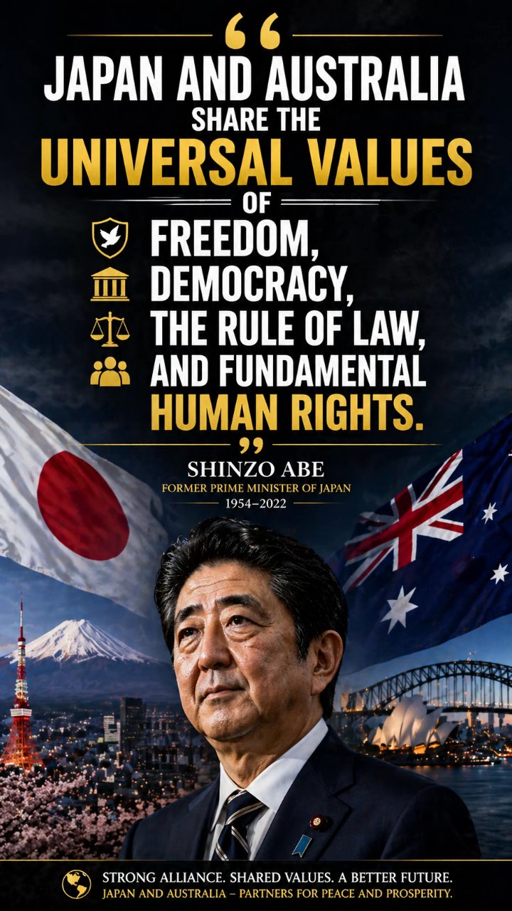Shared values. Strong alliance. 🇯🇵🤝🇦🇺
